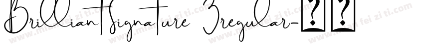 BrilliantSignature 3regular字体转换